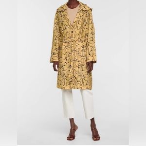 Frame Denim | Jackets & Coats | Frame Python Print Trench Coat Jacket ...